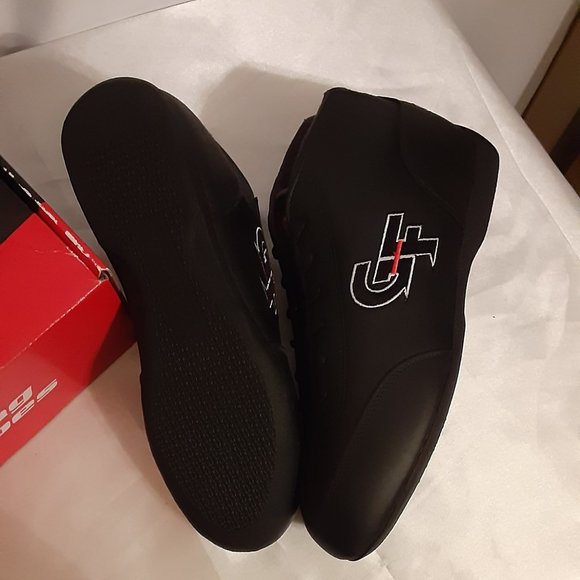 Size 11, G-Force Racing Gear, GF238 Pittsburgh Black Leather Racing Shoe main image 7
